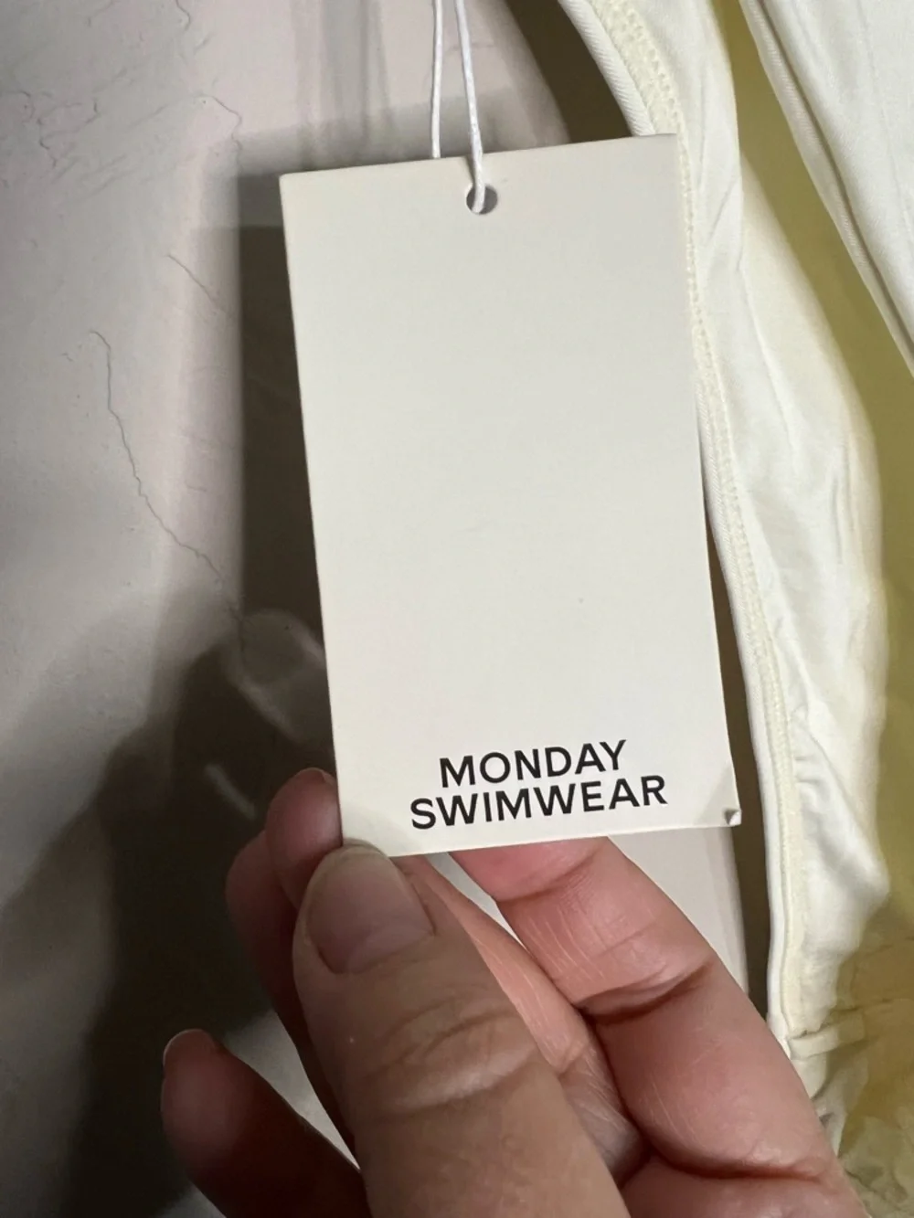 Mondays Swimwear NWT St. Lucia Ivory V Front Cheeky‎ Bikini Bottoms